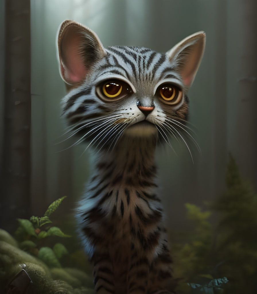 Kitten looking for mum