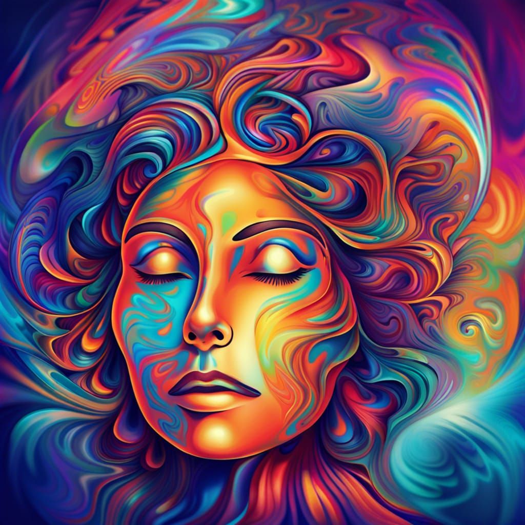 Psychedelic Dreamer - AI Generated Artwork - NightCafe Creator