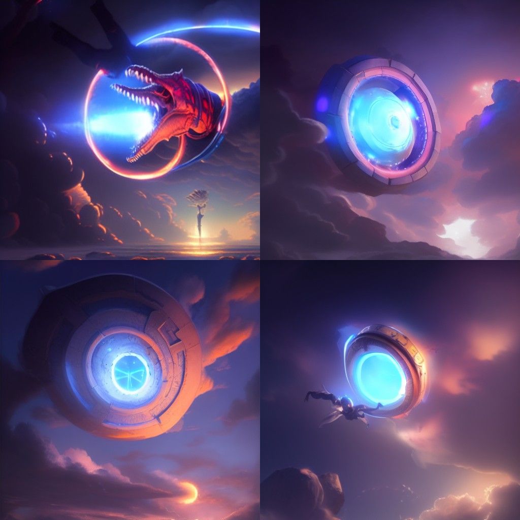 A Highly Detailed Rendering of a Magic Portal in the Sky, rendered in  Blender, Shounen Fantasy Anime, by Greg Rutkowski, Realistic, Beautifu... -  AI Generated Artwork - NightCafe Creator