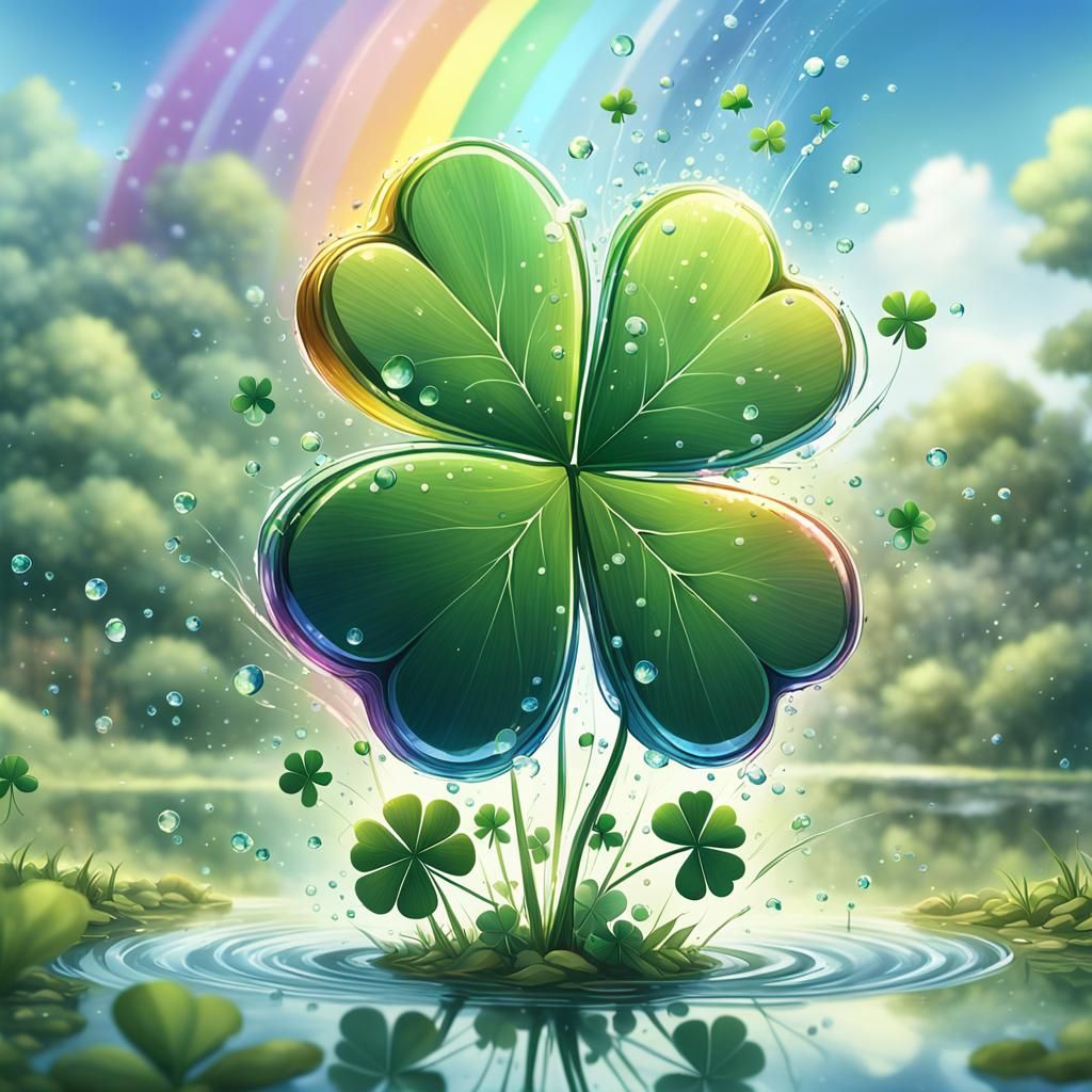 Four Leaves Clover  by @JinnB