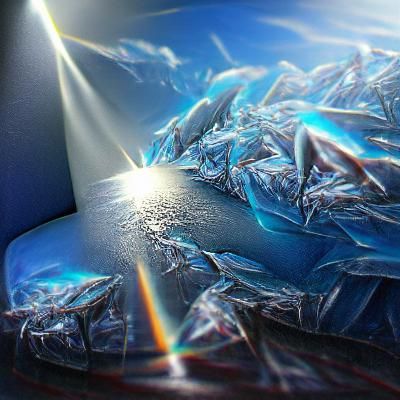 Morning in antarctic