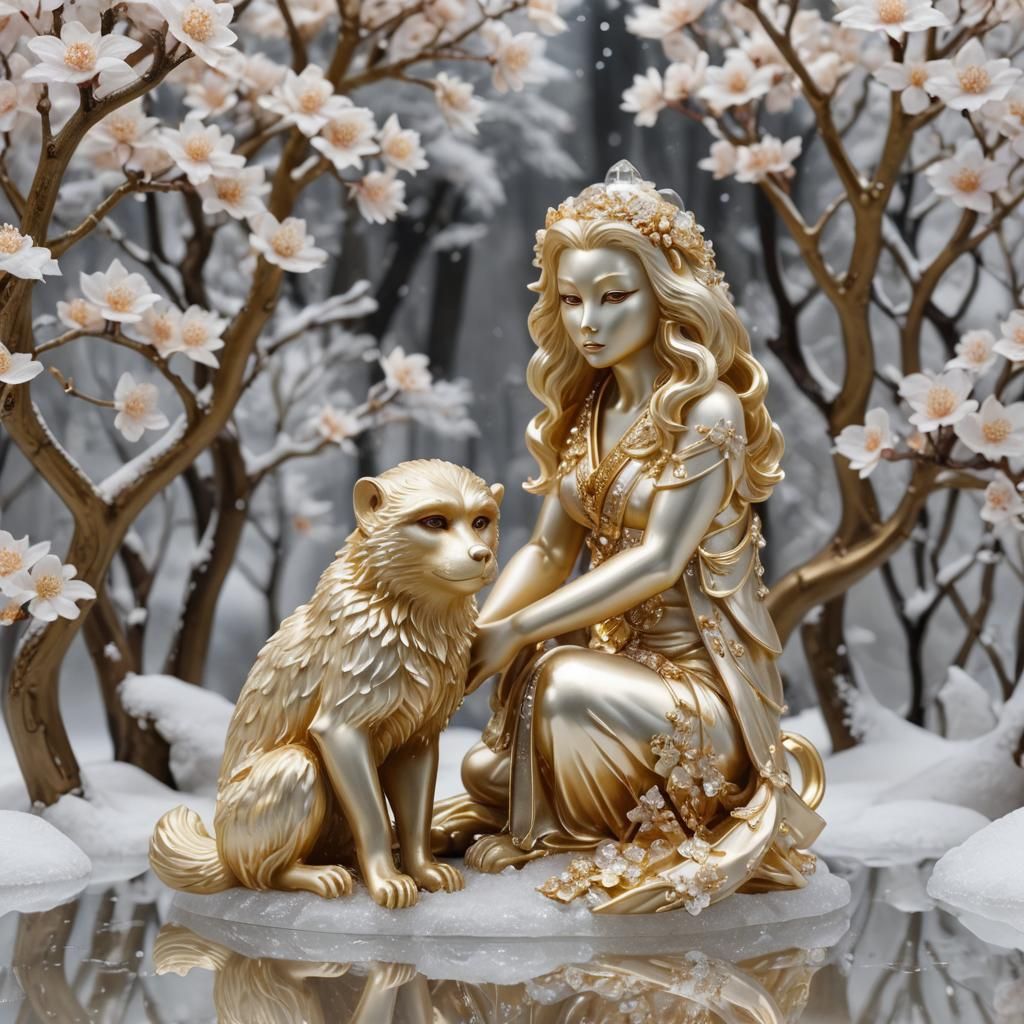 Kitsune Glass Figurine #81