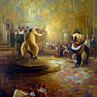 bear dancing the macarana