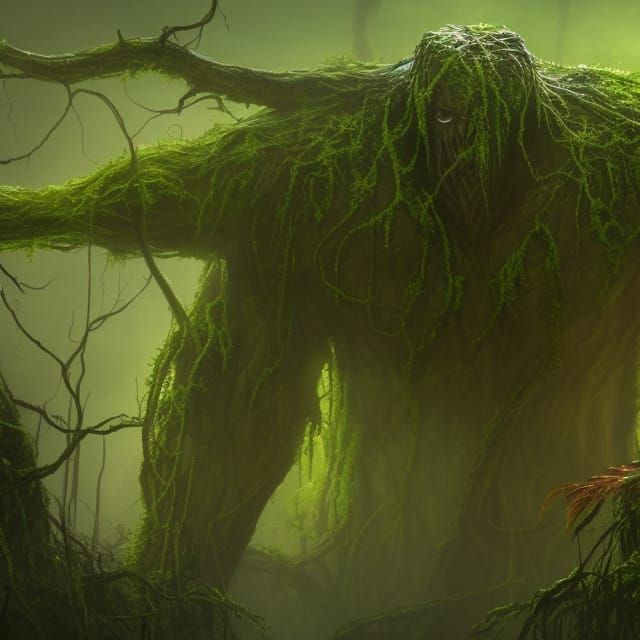 An evolved SwampThing AI Generated Artwork NightCafe Creator