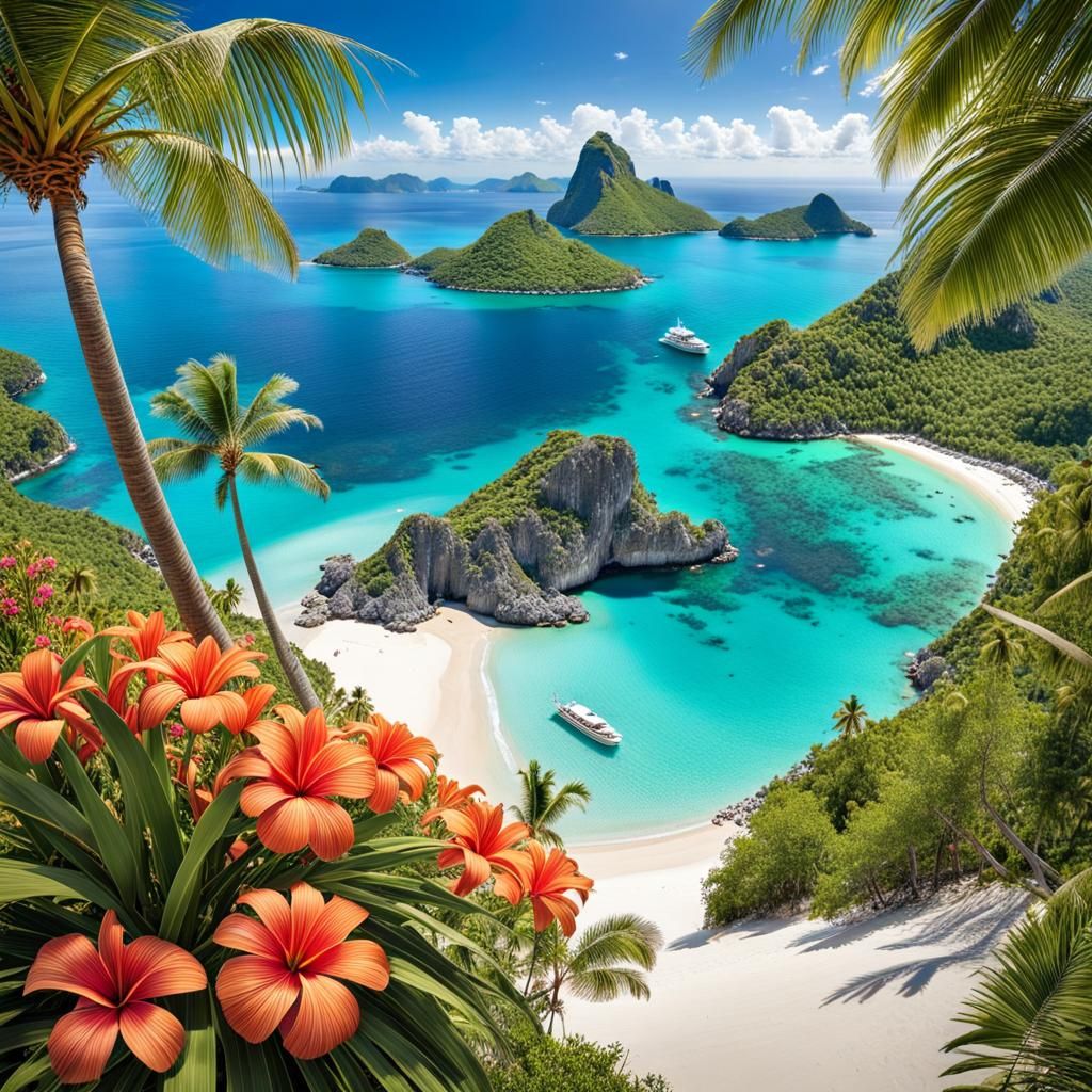 Island oasis   by @Giselle Gastinet