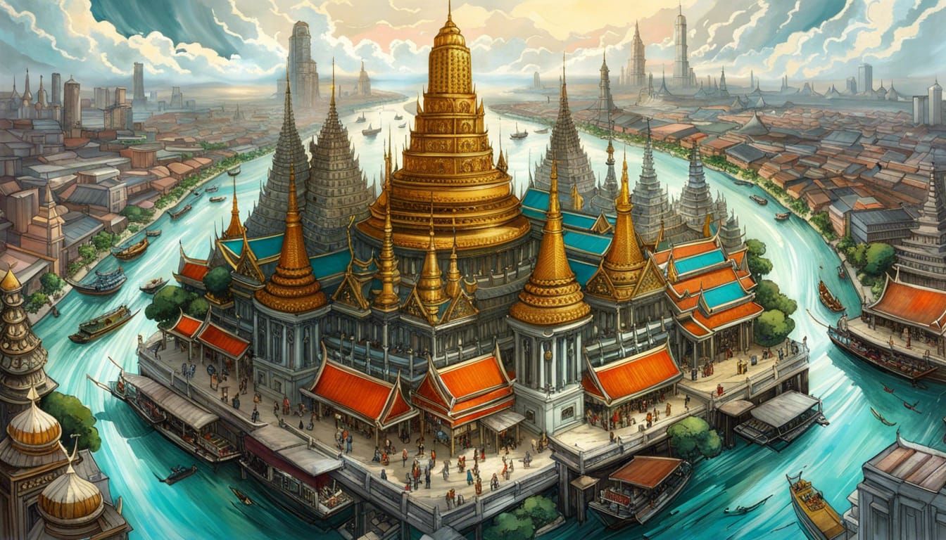 Island of Bangkok. - AI Generated Artwork - NightCafe Creator