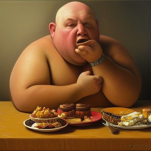 Portrait of gluttony