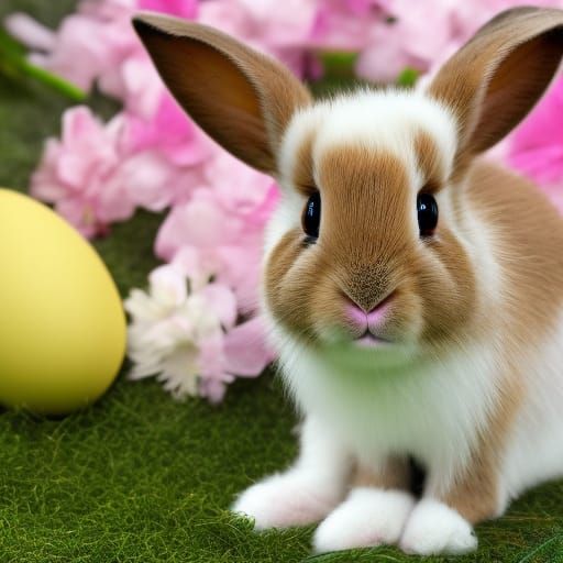 Cute Easter Bunny - AI Generated Artwork - NightCafe Creator