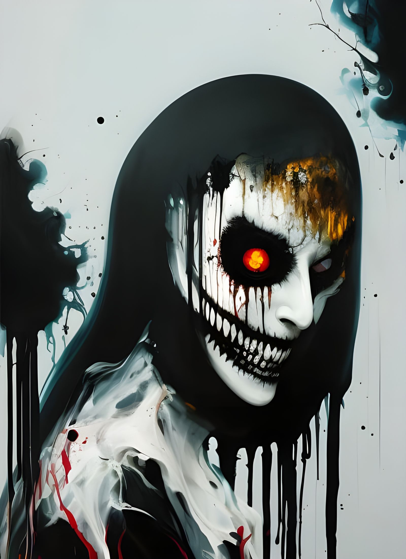 a super scary ghost face - AI Generated Artwork - NightCafe Creator