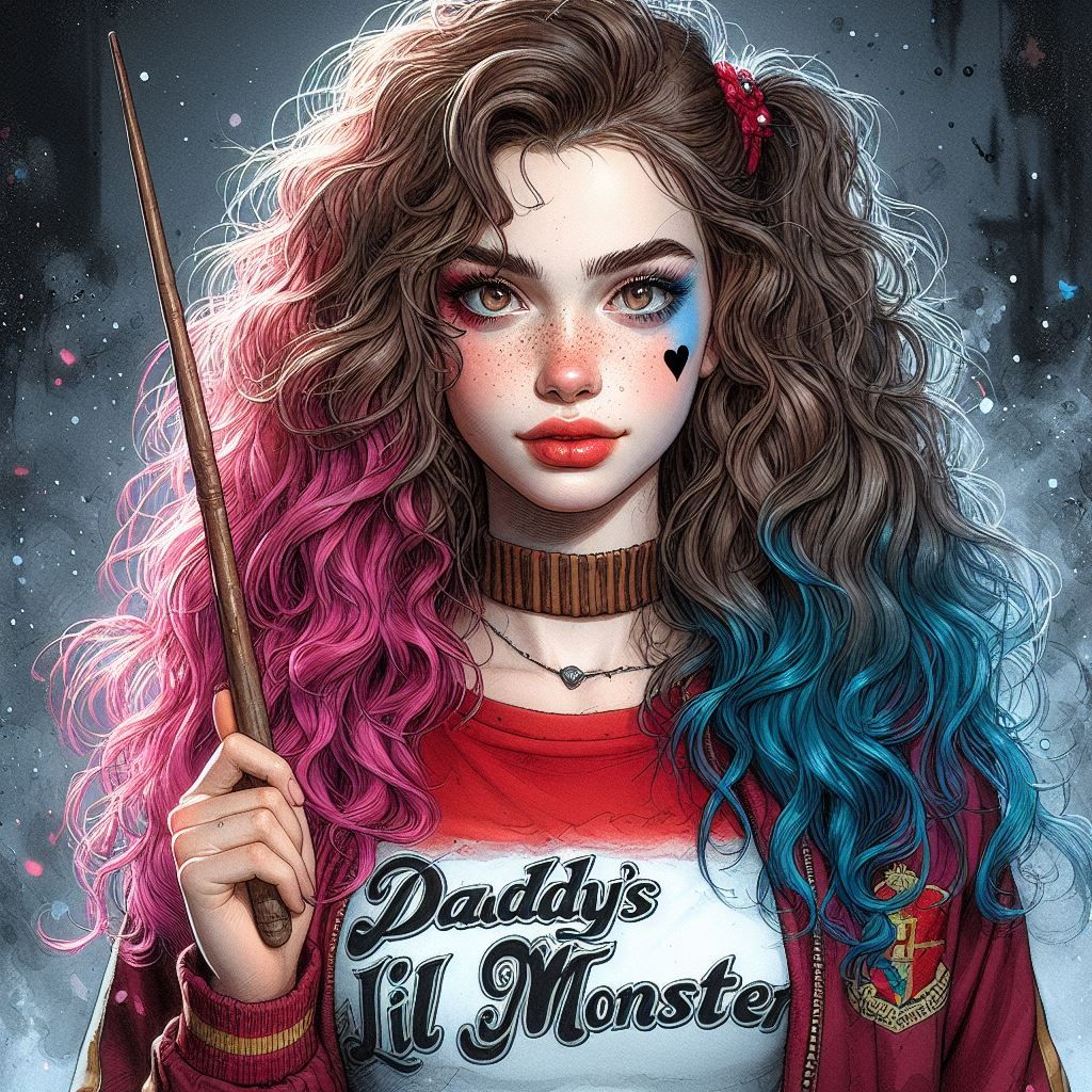 Hermione as Harley Quinn