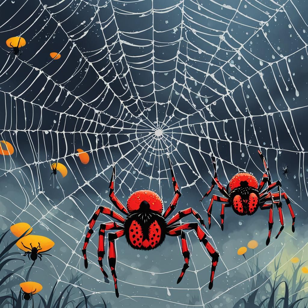 Spiders in the Rain
