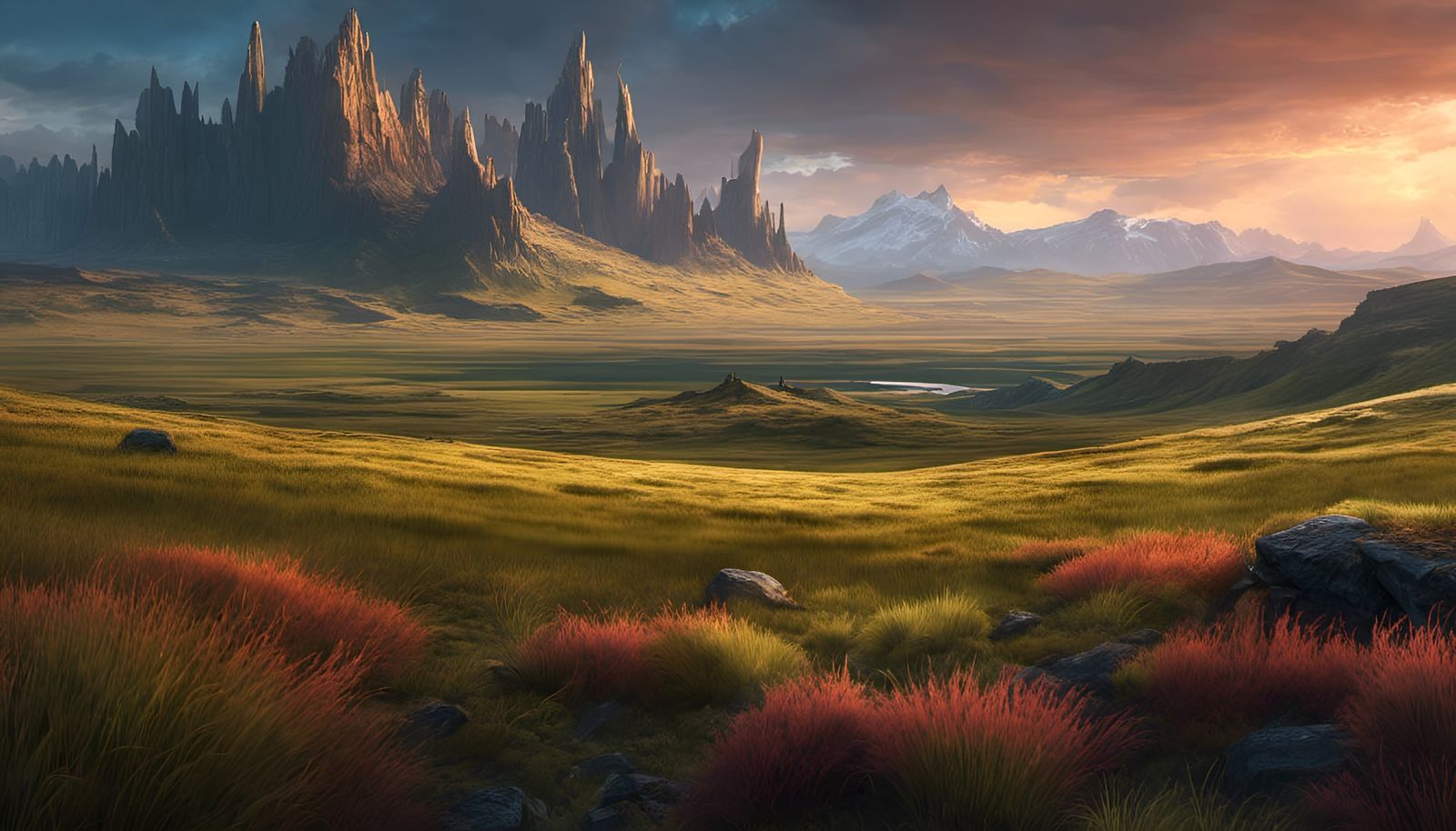 D&D, plains, open plains, 8k resolution, fantasy, wilderness...