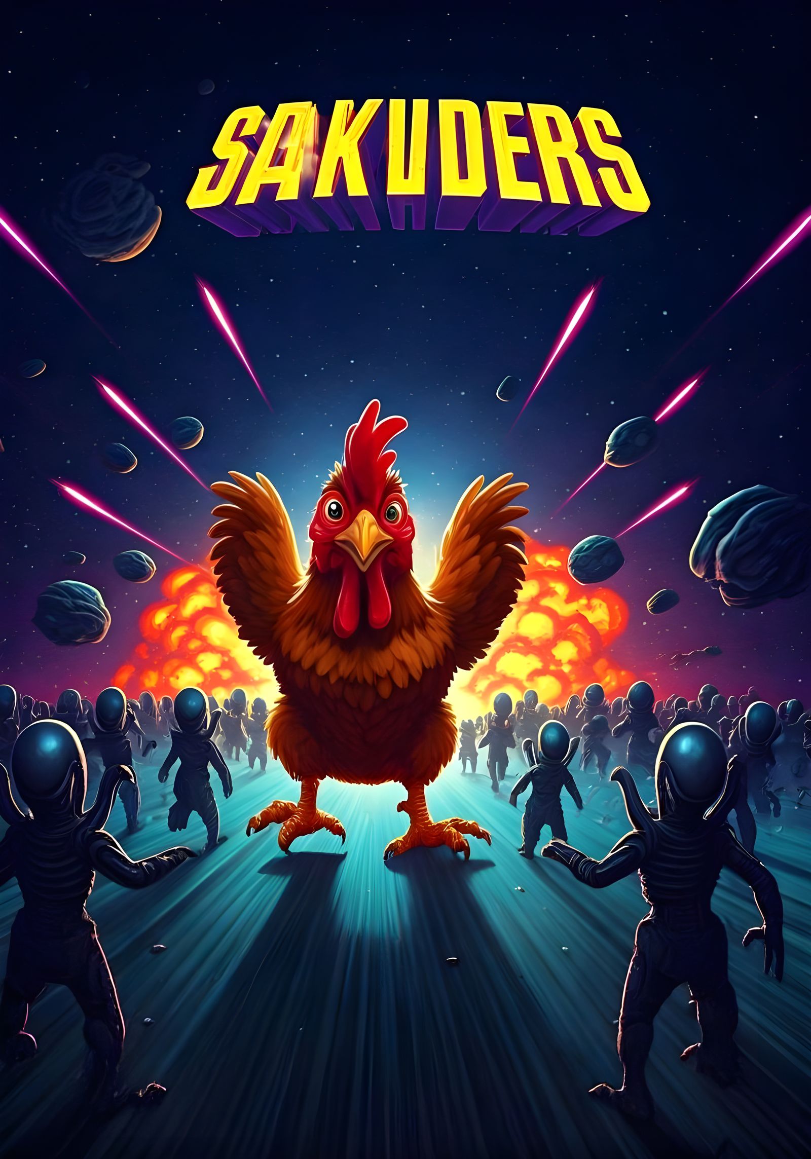Xenomorphs Running From Chickens: A Video Game Parody