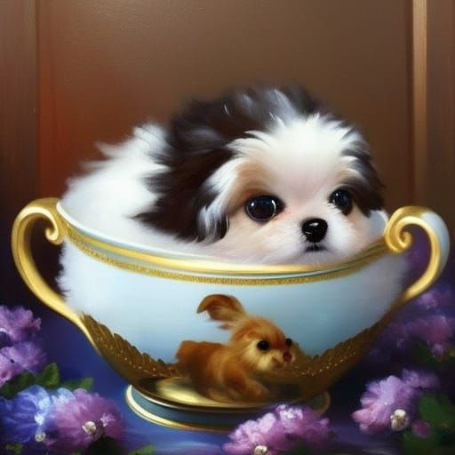 Puppy in Teacup