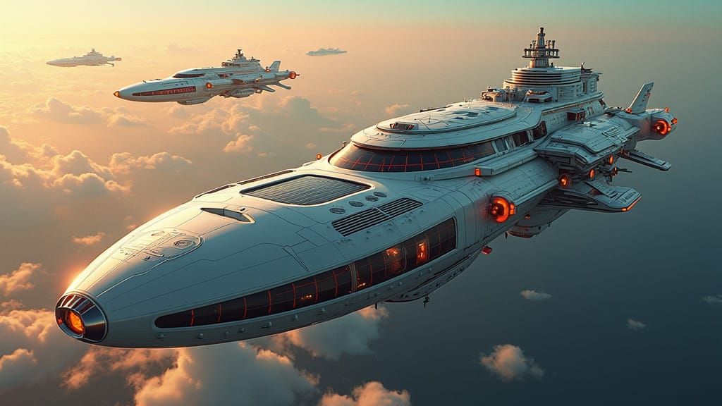 Mass tourism in space  by @Phanthasium