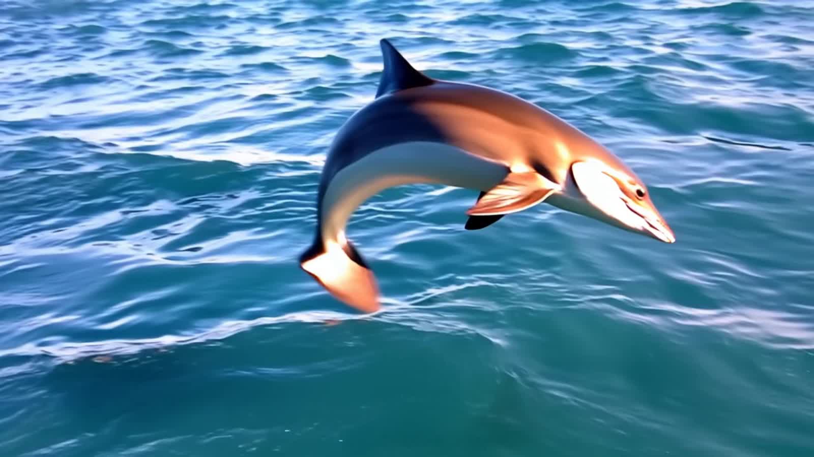 Best try so far...Spinner dolphin spinning above the ocean, then into ocean