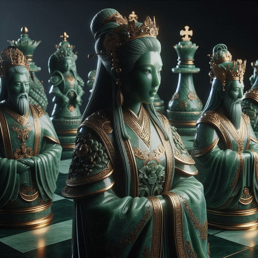 Jade Chess Pieces