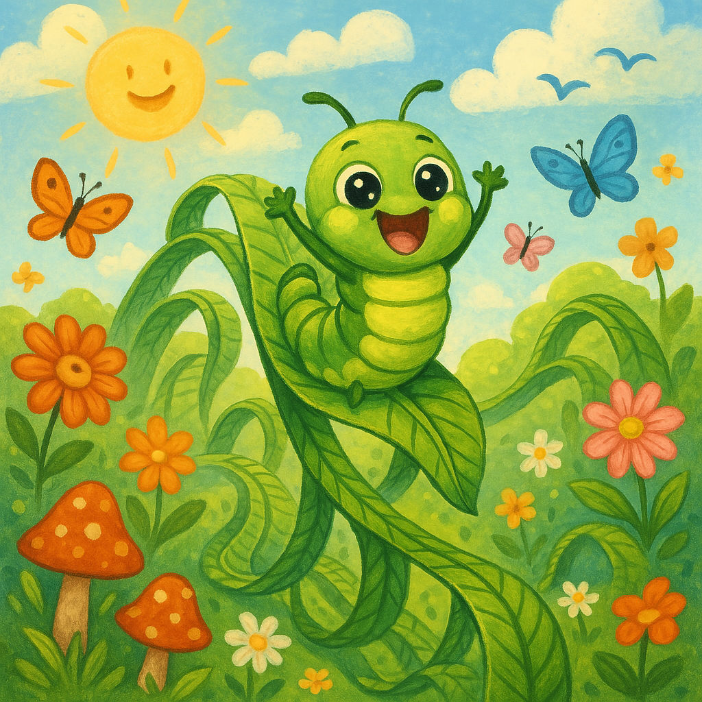 Excited caterpillar