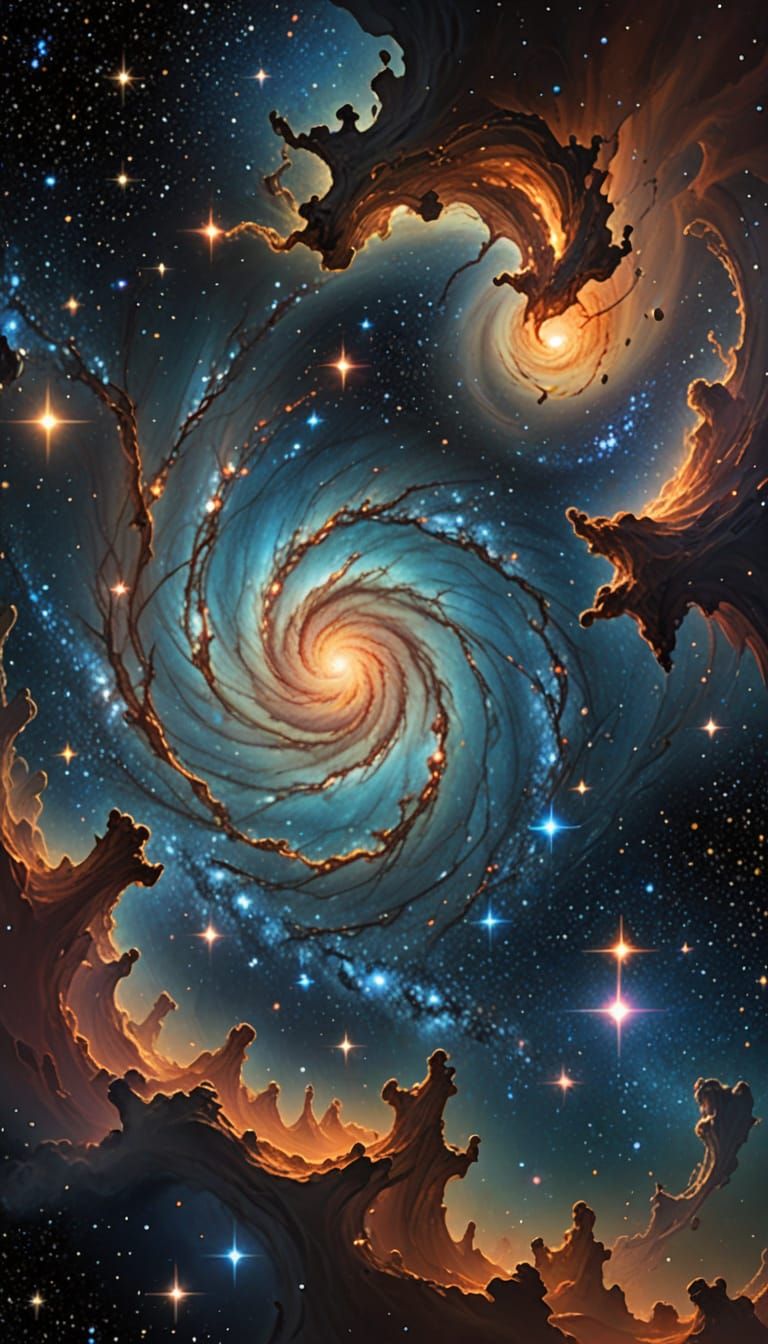 Unmanifested Visual Dreams drift into space, eventually becoming newborn stars