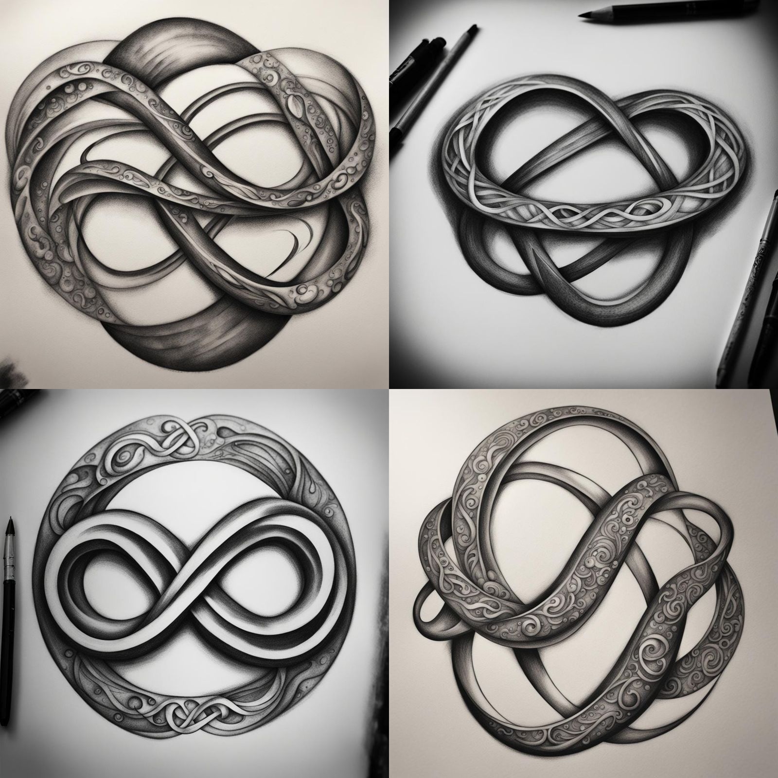 Infinity symbol tattoo for spouses