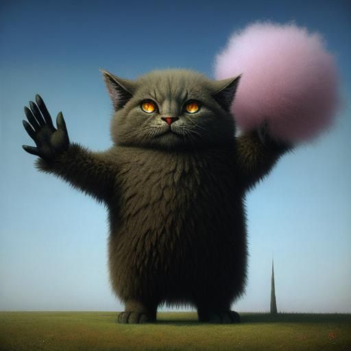 It's MY ball of pink fluff not yours
