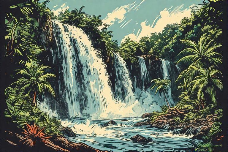 Tropical waterfalls (2)