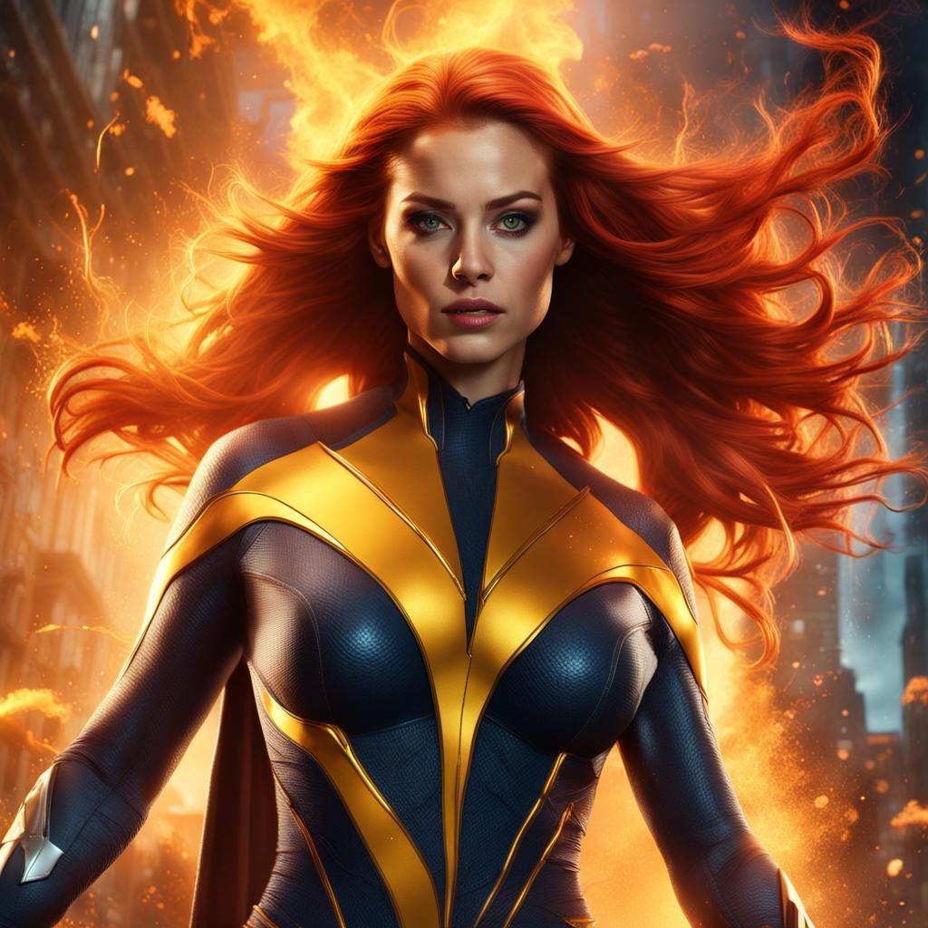 Jean Grey, Class 5+ Mutant - AI Generated Artwork - NightCafe Creator