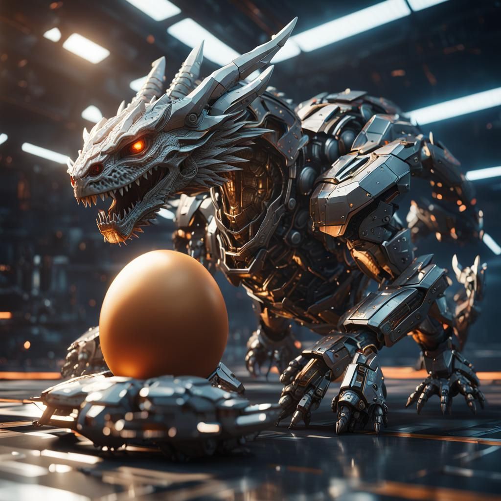intricate mech details, ground level shot, 8K resolution, Ci...