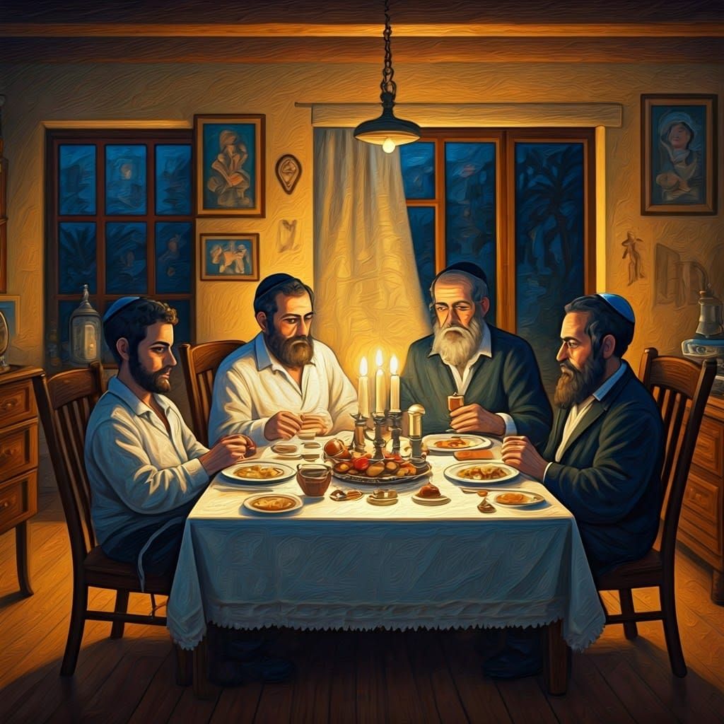 A Jewish Family's Intimate Seder in a Cozy Israeli Home