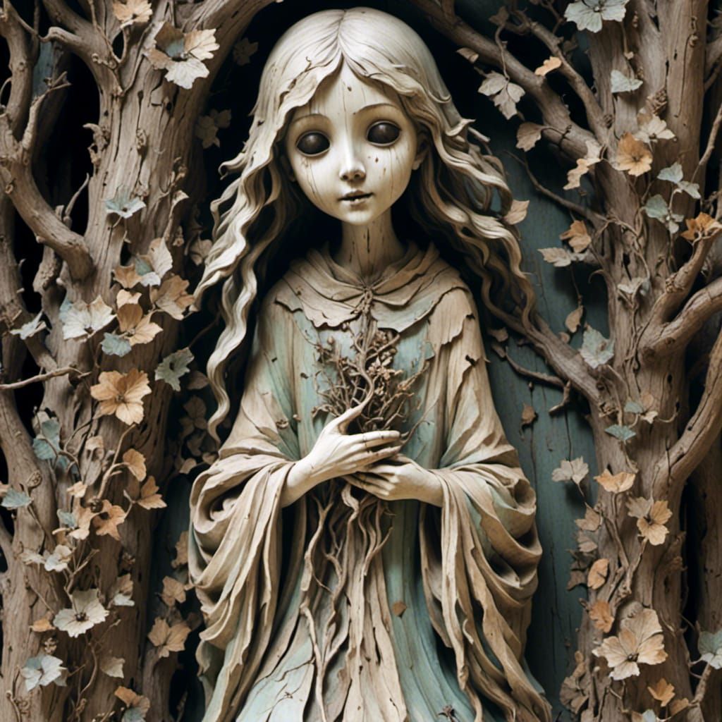 <lora:WoodenUknow:1.0> ghost