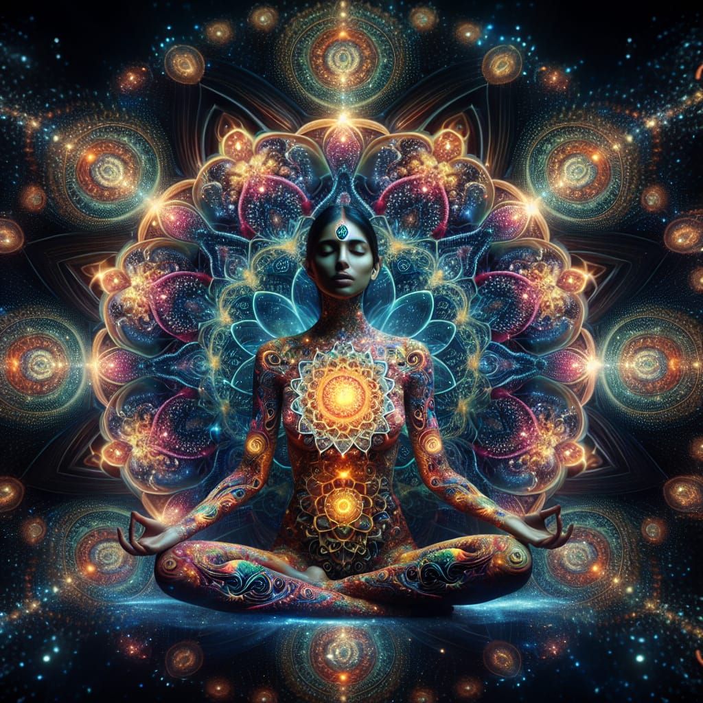 meditating in the cosmic Mandala 8