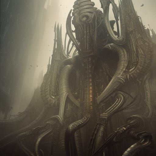 H.R. Giger - AI Generated Artwork - NightCafe Creator