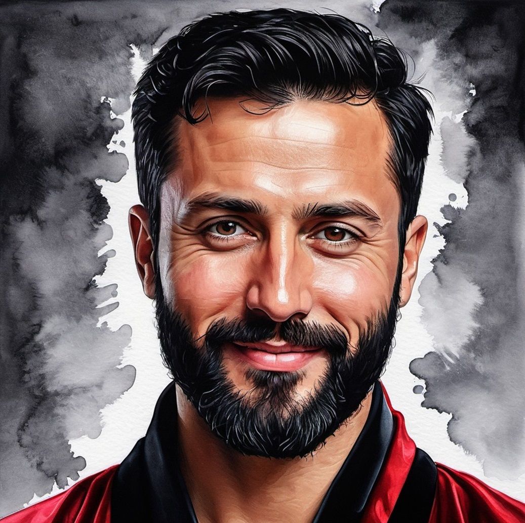 Aygün, a handsome bearded Turkish man