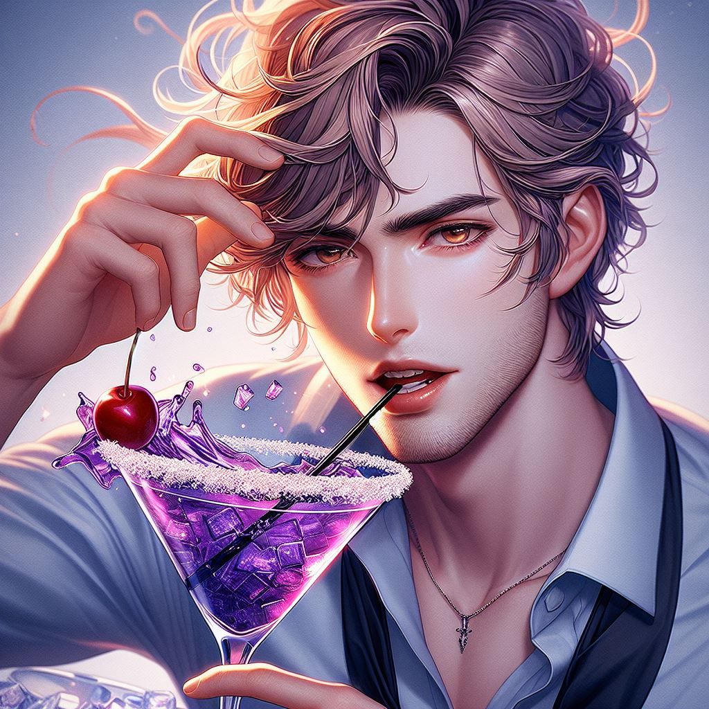 Purple cocktail