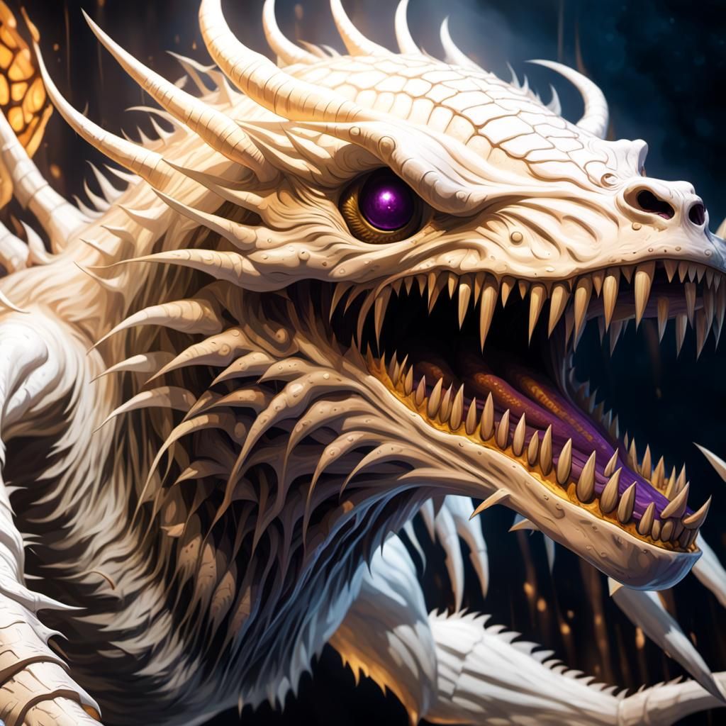 Scary drago creature