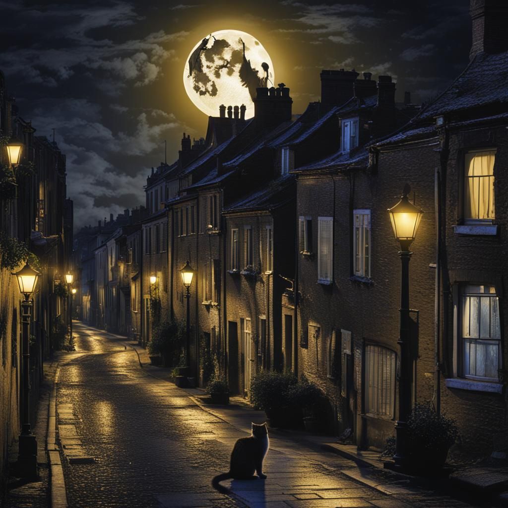 At night the city sleeps,   by @The Bard