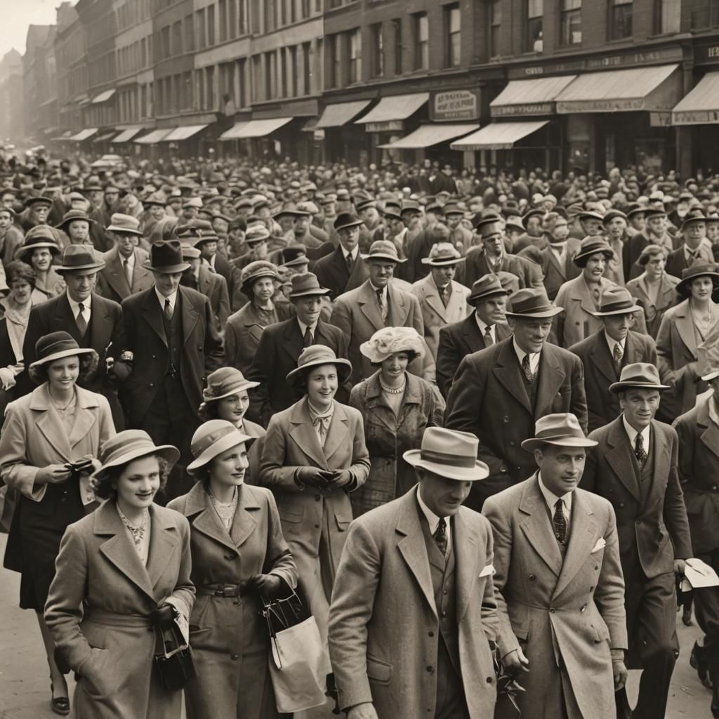 Life in 1930s - AI Generated Artwork - NightCafe Creator