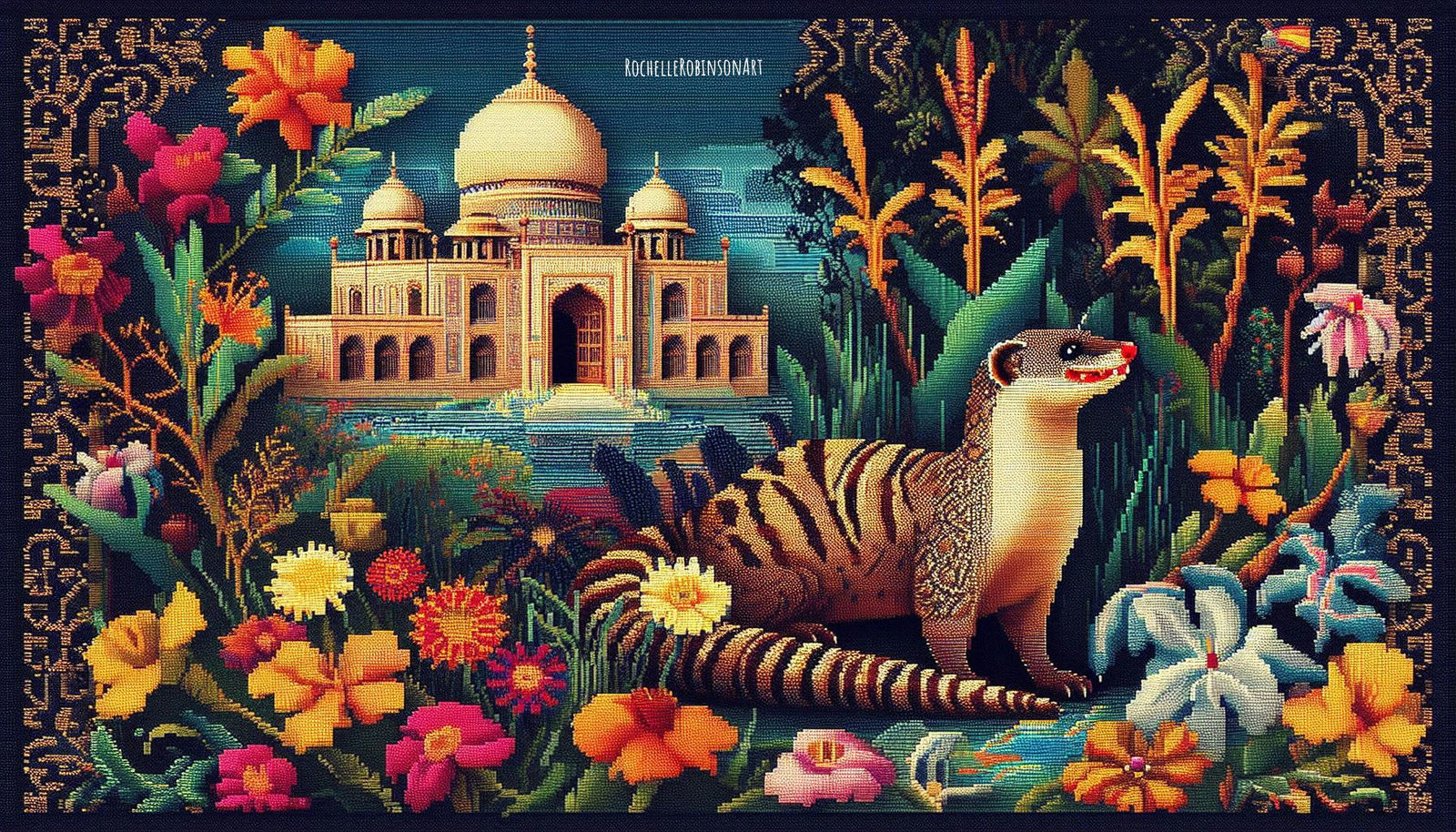 The Jungle Book - Kantha Embroidery Art