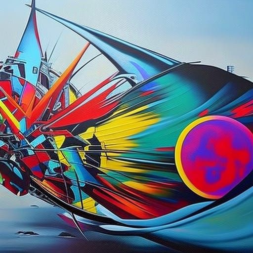 "Savor" epic lyrical abstraction masterpiece by Julia Pott T...