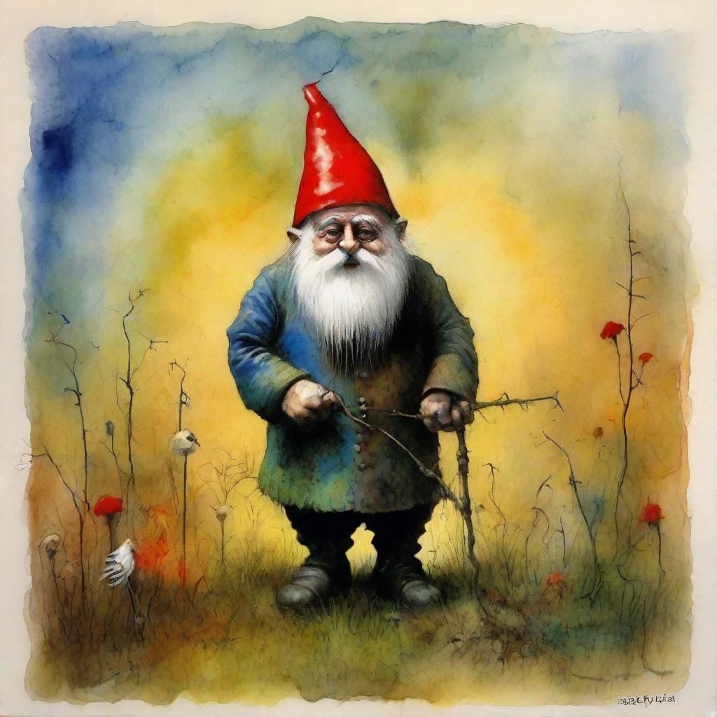 Garden Gnome by Zdzislaw Beksinski Joan Miro Dr. Seuss Steph...