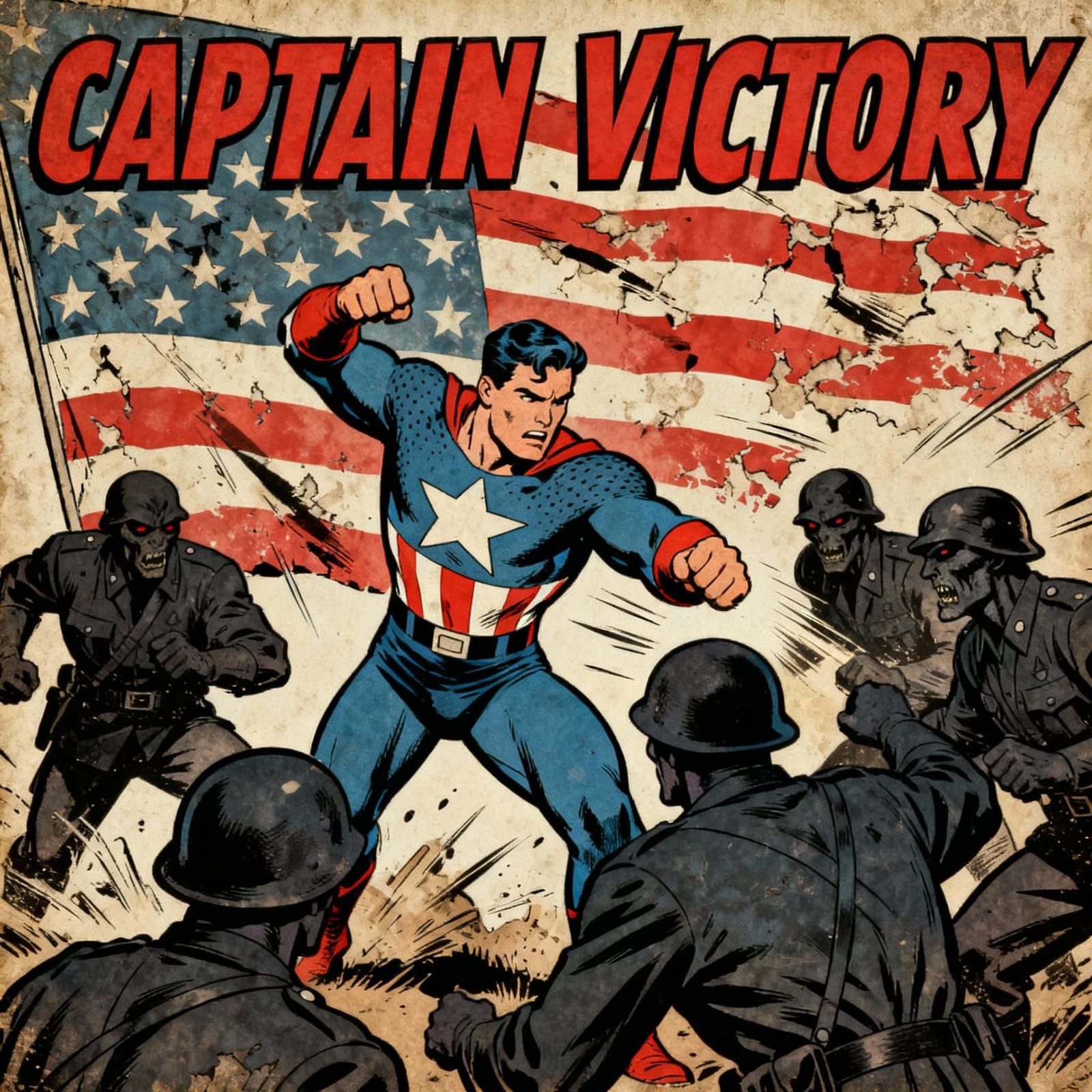 Old School 1941 Super Hero  by @FBDART