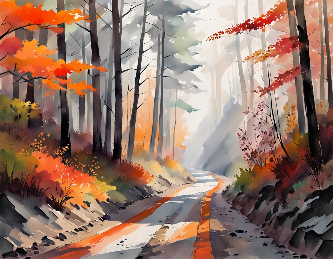 Through the Woods in Autumn