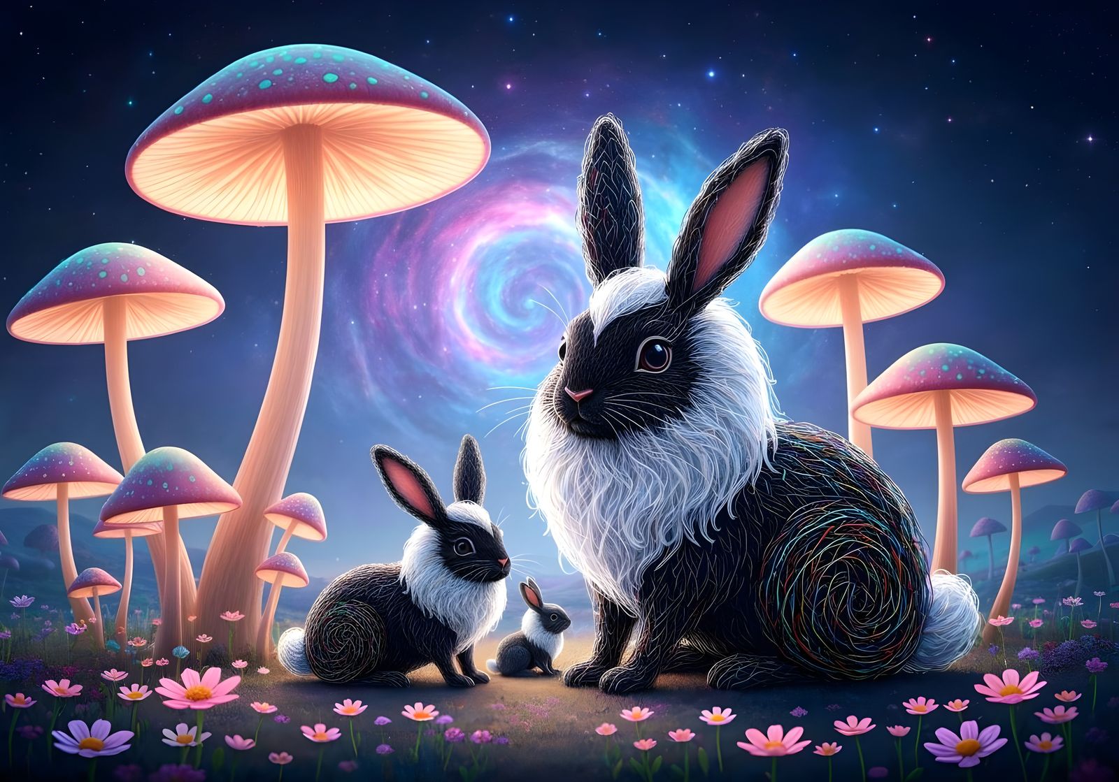 Bunny Mushroom Space Dreams  by @Gary Murakami