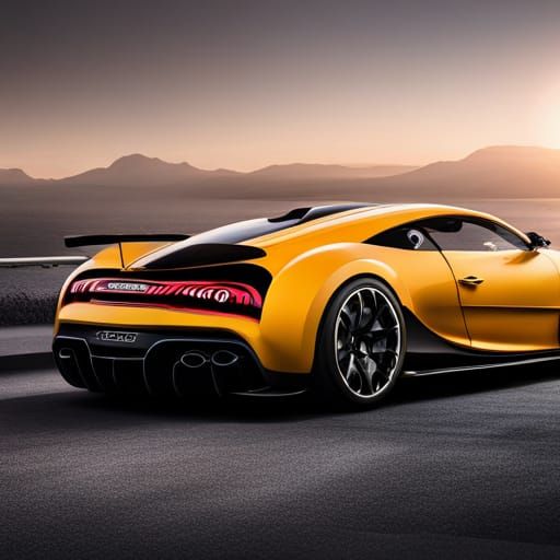 Banana Bugatti 8K Resolution - AI Generated Artwork - NightCafe Creator