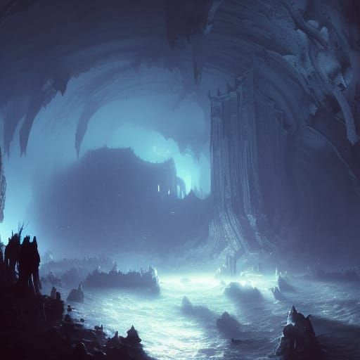 Underground Sea - AI Generated Artwork - NightCafe Creator