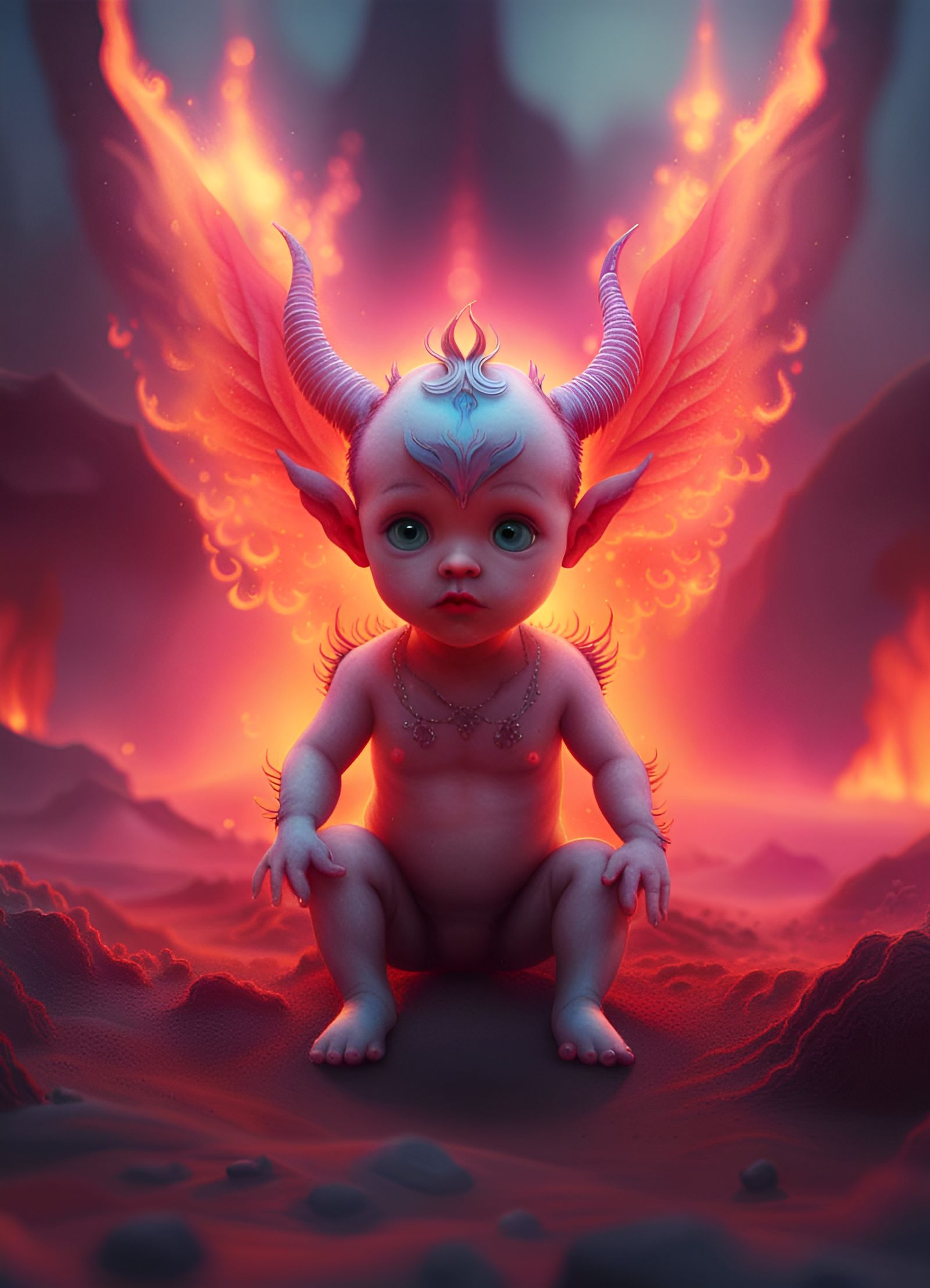 Demon Baby Phyre Ai Generated Artwork Nightcafe Creator