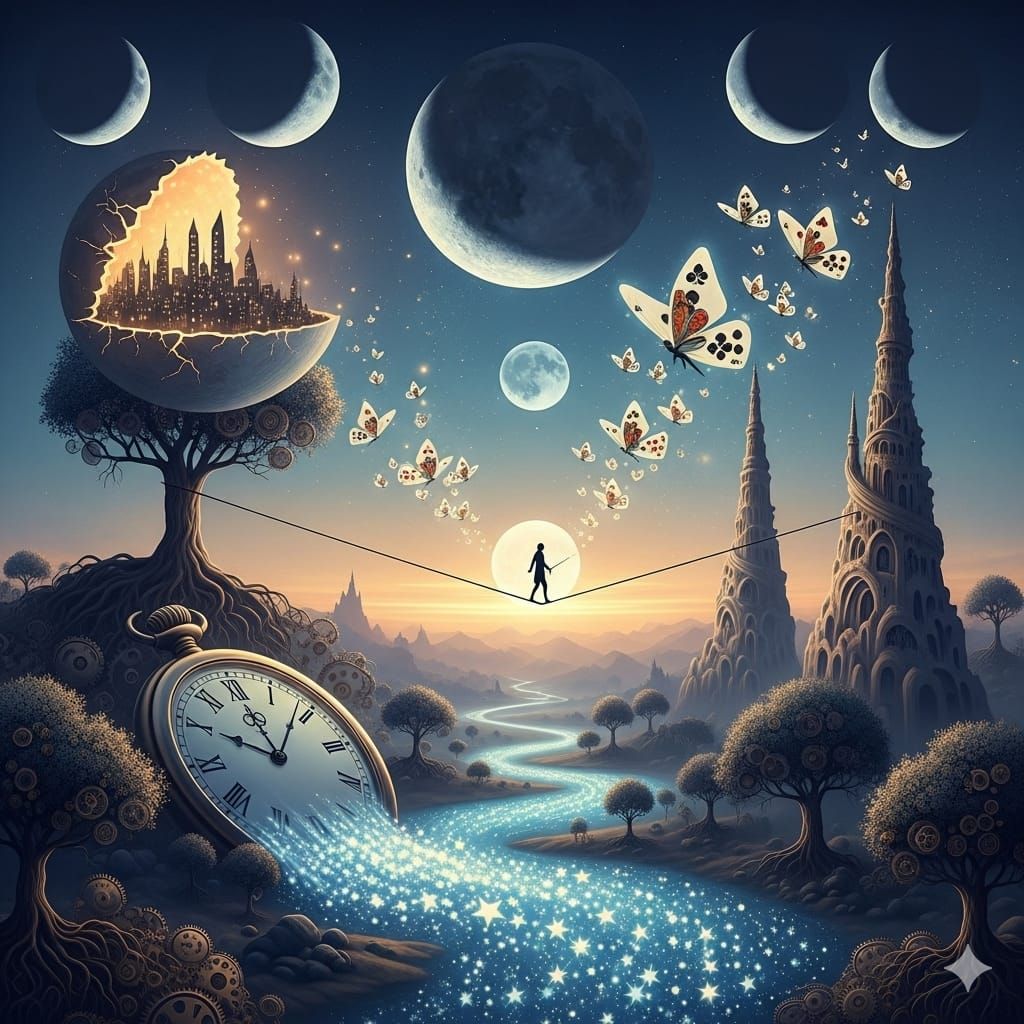 Crazy and cool surreal landscape