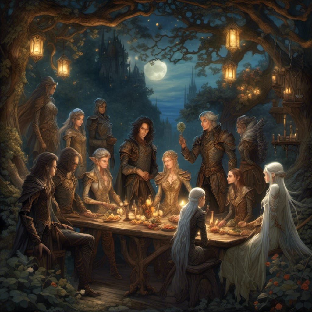 Wood elf gathering