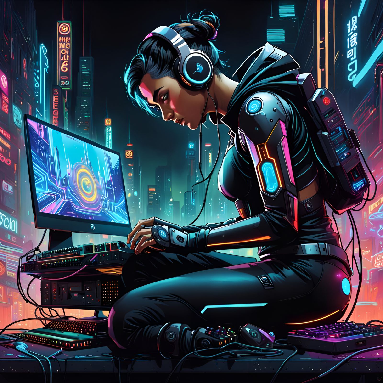 CYBORG Gaming PC Setup  by @JustBubu