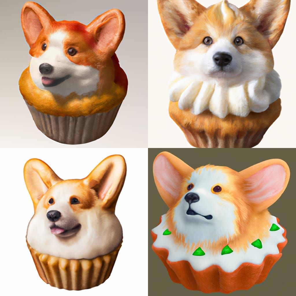 Render a realistic portrait of a shaped muffin. AI Generated